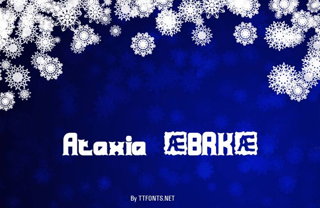 Ataxia (BRK) example